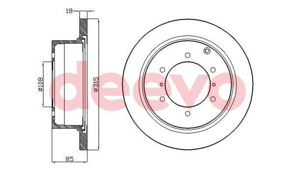 Disque de frein DEEVO BD30520