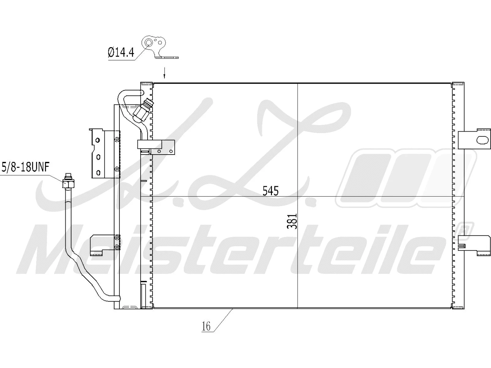 Condenseur, climatisation A.Z. Meisterteile AZMT-45-030-1271