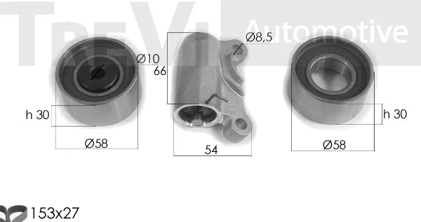 Kit de courroie crantée TREVI AUTOMOTIVE KD1380