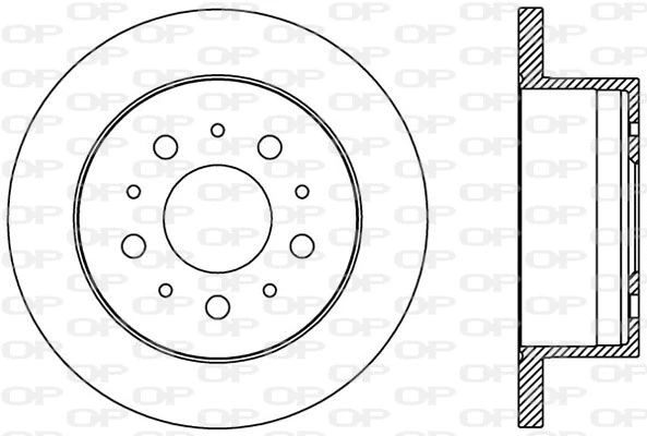 Disque de frein OPEN PARTS BDA2384.10