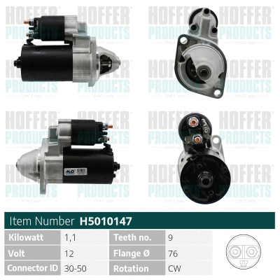Démarreur HOFFER H5010147