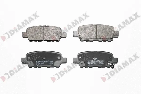 Kit de plaquettes de frein, frein à disque DIAMAX N09869