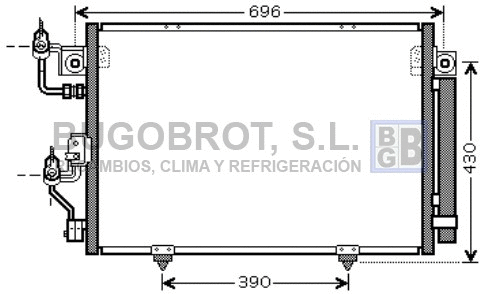 Condenseur, climatisation BUGOBROT 62-MT5191