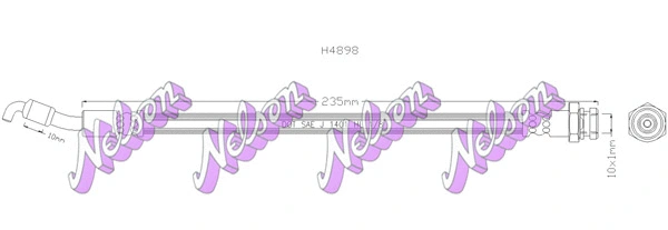 Flexible de frein KAWE H4898