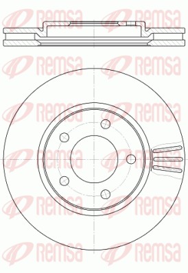 Disque de frein REMSA 61047.10