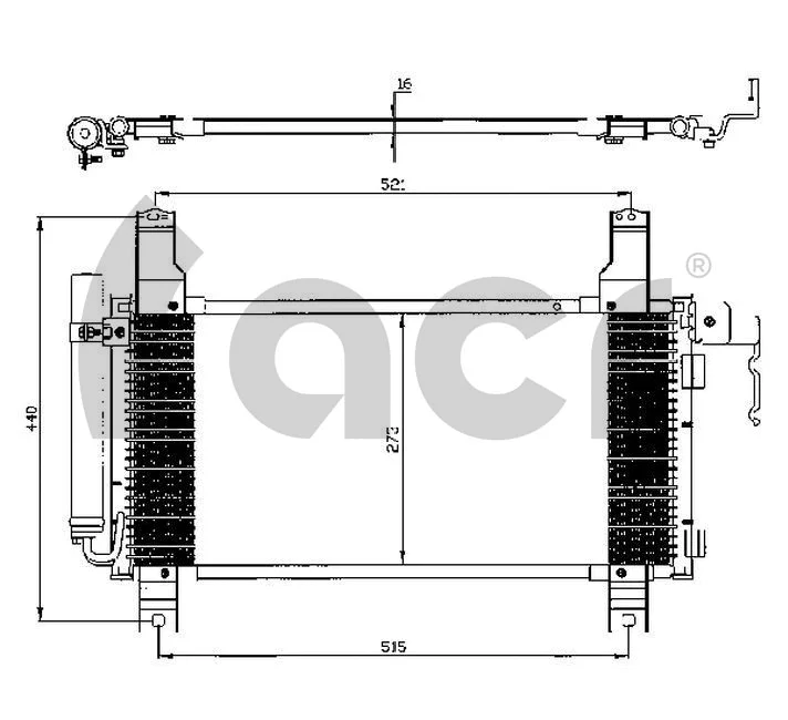 Condenseur, climatisation ACR 300510