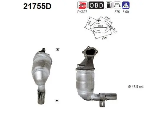 Catalyseur AS 21755D