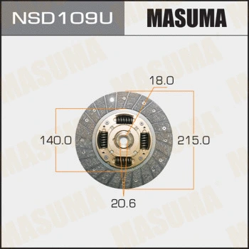 Disque d'embrayage MASUMA NSD109U
