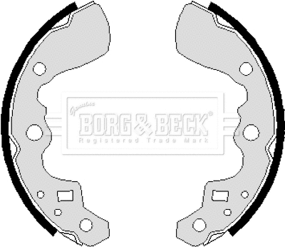 Jeu de mâchoires de frein BORG & BECK BBS6237