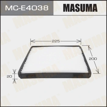 Filtre, air de l'habitacle MASUMA MC-E4038