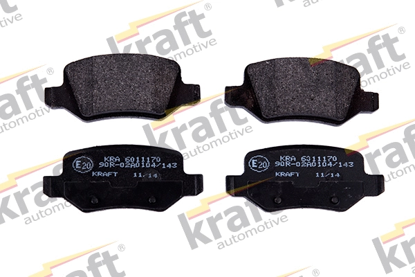 Kit de plaquettes de frein, frein à disque KRAFT AUTOMOTIVE 6011170