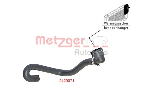 Durite de radiateur METZGER 2420071