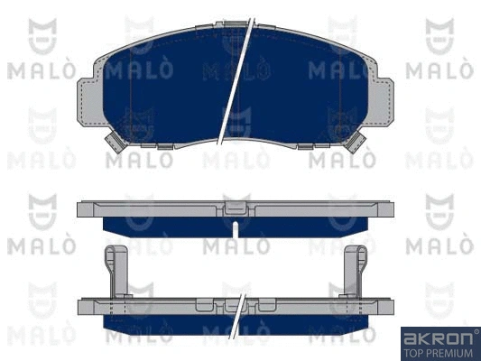 Kit de plaquettes de frein, frein à disque AKRON-MALÒ 1050089
