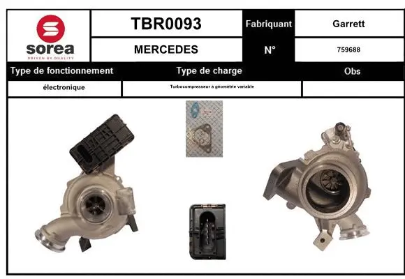 Turbocompresseur, suralimentation EAI TBR0093