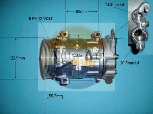Compresseur, climatisation AUTO AIR GLOUCESTER 14-1309