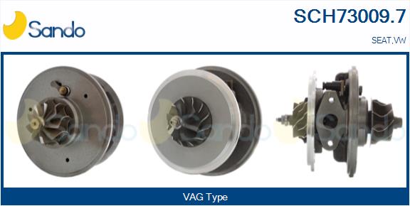Groupe carter, turbocompresseur SANDO SCH73009.7