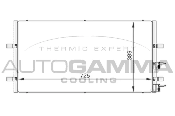 Condenseur, climatisation AUTOGAMMA 104986