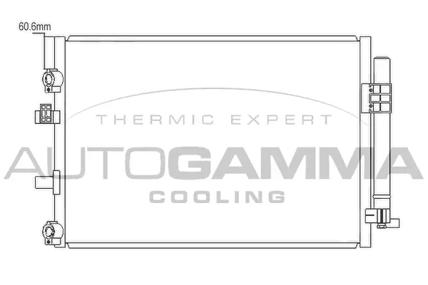Condenseur, climatisation AUTOGAMMA 105882