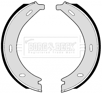Jeu de mâchoires de frein, frein de stationnement BORG & BECK BBS6257