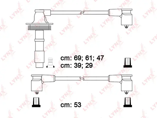 Kit de câbles d'allumage LYNXAUTO SPC7817
