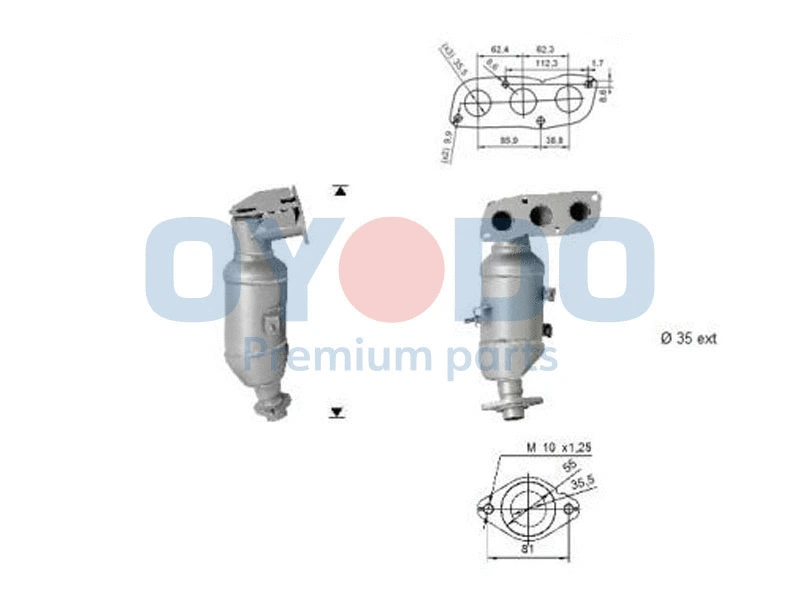 Catalyseur Oyodo 10N0057-OYO