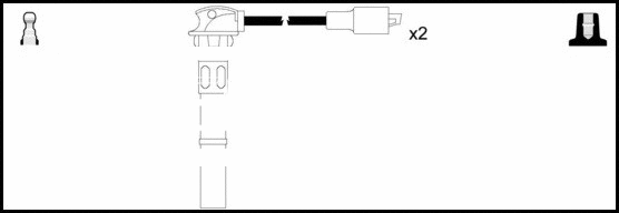 Kit de câbles d'allumage LEMARK HOES550