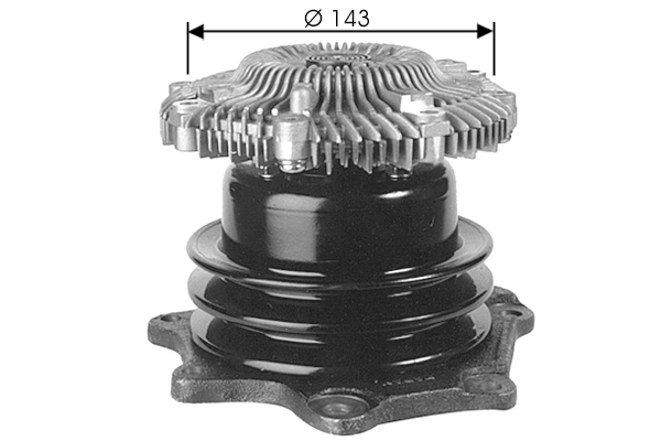 Pompe à eau, refroidissement du moteur TECDRIVE TPAE0147