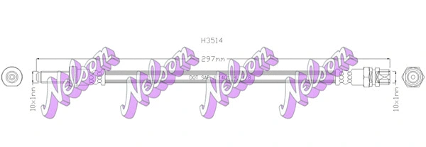Flexible de frein KAWE H3514