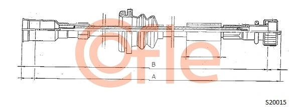 Câble flexible de commande de compteur COFLE 92.S20015