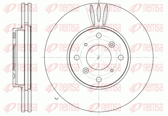 Disque de frein REMSA 6641.10