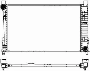 Radiateur, refroidissement du moteur SAKURA Automotive 3311-1004