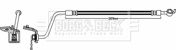 Flexible de frein BORG & BECK BBH7996