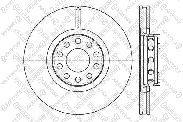 Disque de frein STELLOX 6020-4780V-SX