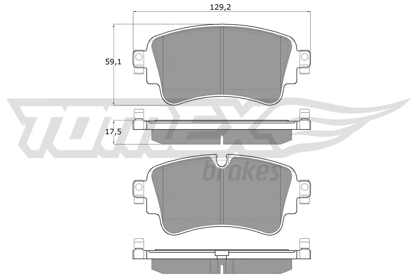 Kit de plaquettes de frein, frein à disque TOMEX Brakes TX 18-23