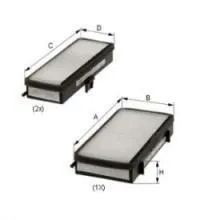 Filtre, air de l'habitacle UNIFLUX FILTERS XCK208