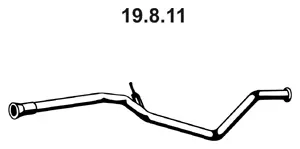 Tuyau d'échappement EBERSPÄCHER 19.8.11