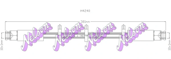 Flexible de frein KAWE H4240