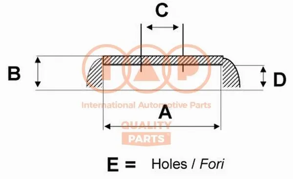 Tambour de frein IAP QUALITY PARTS 710-07090G