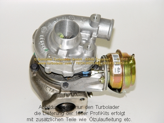 Turbocompresseur, suralimentation SCHLÜTTER TURBOLADER 166-04021