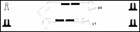 Kit de câbles d'allumage LEMARK HOES1184