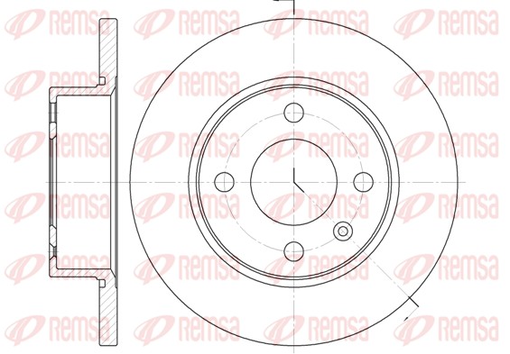 Disque de frein REMSA 6538.00