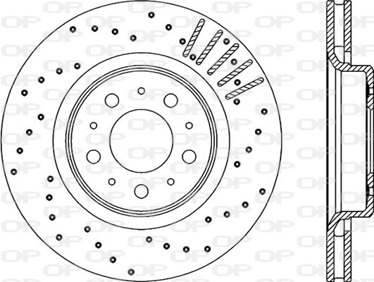 Disque de frein OPEN PARTS BDRS1965.25