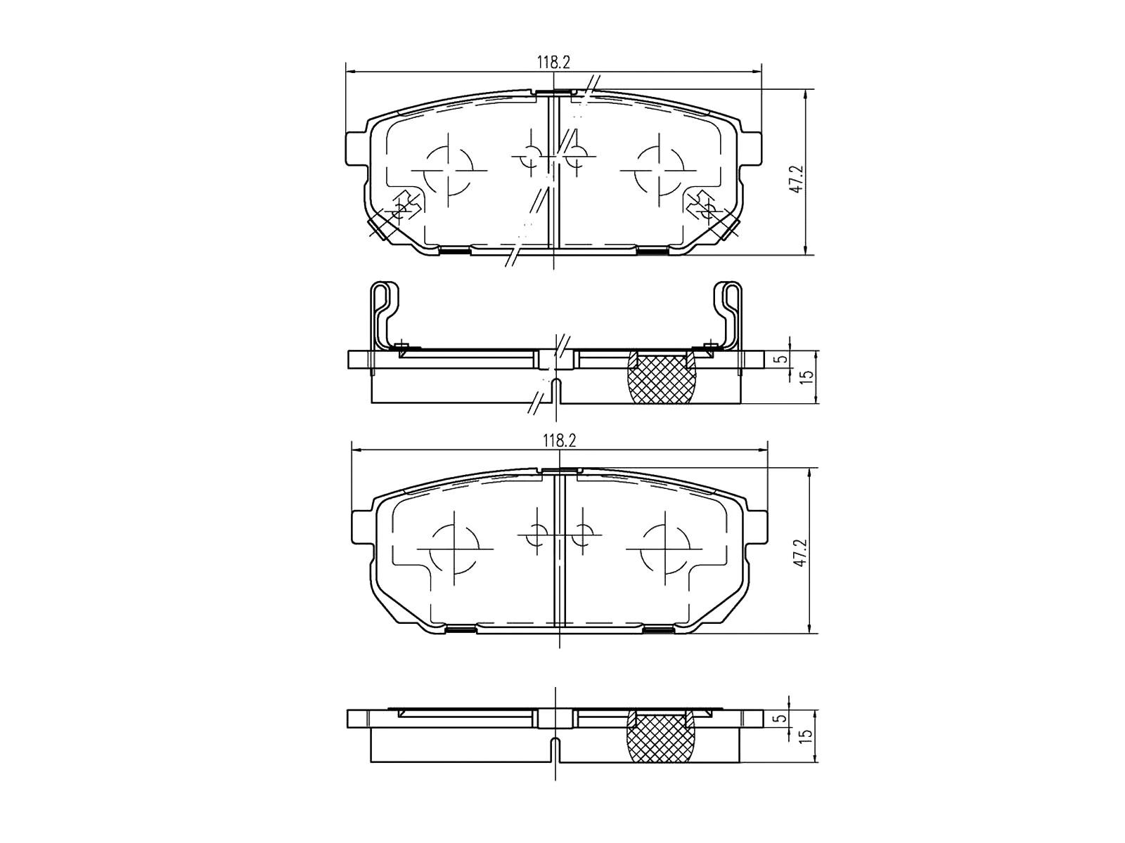 Kit de plaquettes de frein, frein à disque A.Z. Meisterteile AZMT-44-022-1205