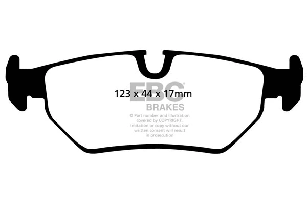 Kit de plaquettes de frein, frein à disque EBC Brakes DP3690/2C
