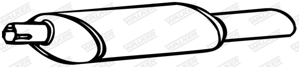 Silencieux arrière WALKER 70331