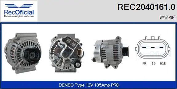 Alternateur RECOFICIAL REC2040161.0