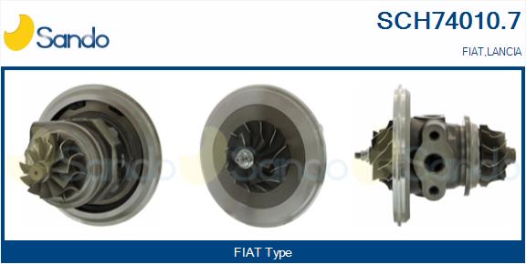 Groupe carter, turbocompresseur SANDO SCH74010.7