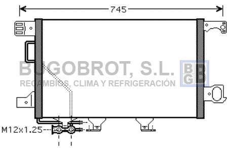 Condenseur, climatisation BUGOBROT 62-MS5360