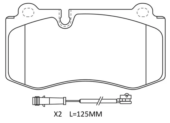 Kit de plaquettes de frein, frein à disque FIT FP1223E
