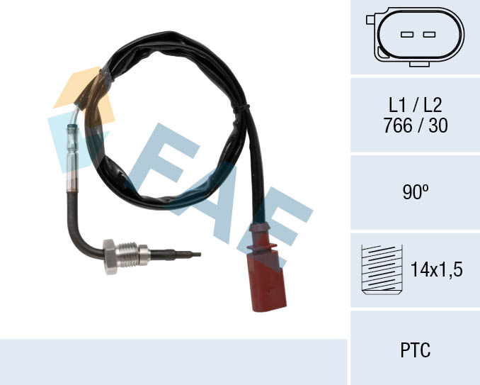 Capteur, température des gaz FAE 68078